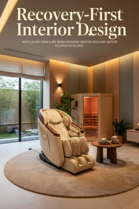 Recovery-First Interior Design: Why Luxury Homes Are Being Designed Around Recovery Before Decoration in 2026