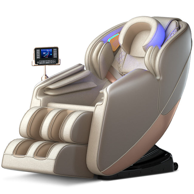 Capsule Halo Massage Chair | 18-Ball Back Kneading, Ambient Lighting & 24V Safe Low Power Recliner