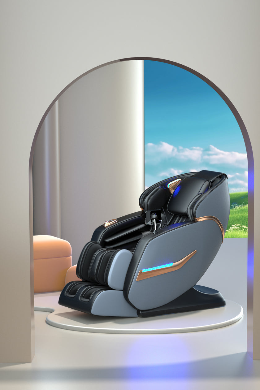 Capsule 3D Smart Massage Chair | AI Voice Control, Body Scanning & Ambient LED Accent Recliner